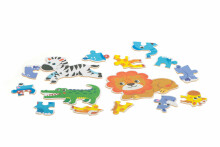Ikonka Art.KX6015 Puzzle in a tin safari animals 25 puzzles