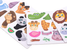 Ikonka Art.KX5428_1 Magnetic jigsaw puzzle safari animals 47el.