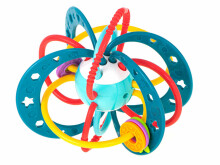Ikonka Art.KX5356 Sensory rattle for toddlers turquoise
