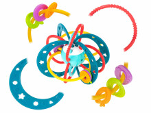 Ikonka Art.KX5356 Sensorais grabulītis maziem bērniem tirkīza krāsā