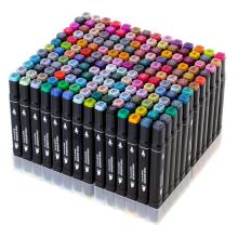 Ikonka Art.KX5123_3 Double-sided alcohol markers in case 168 + stand
