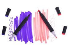 Ikonka Art.KX5308 Double-sided alcohol markers in case 168 pieces