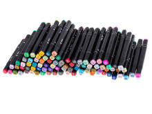 Ikonka Art.KX5308 Double-sided alcohol markers in case 168 pieces