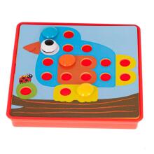 Ikonka Art.KX6612 Educational button mosaic puzzle 57el.