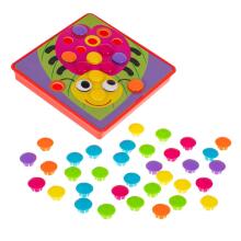 Ikonka Art.KX6612 Educational button mosaic puzzle 57el.