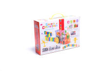 Ikonka Art.KX6680_1 Locomotive Train domino puzzle transparent