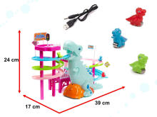 Ikonka Art.KX6120 Dinosaur race track dinosaur sounds lights