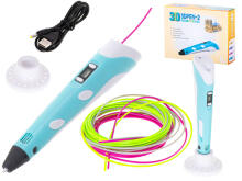Ikonka Art.KX5381 3D printer pen set + 9m cartridges