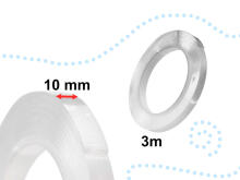 Ikonka Art.KX5206 Double-sided self-adhesive waterproof tape 10mmx3m