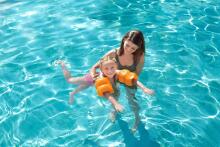 Ikonka Art.KX5009_1 BESTWAY 32005 Butterfly swimming sleeves orange