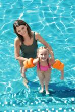 Ikonka Art.KX5009_1 BESTWAY 32005 Butterfly swimming sleeves orange