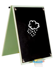 Ikonka Art.KX4629 Two-sided chalkboard wooden farm colourful manipulative board