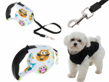 Leash for animals, with owls