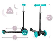 Qkids Weendy Scooter Led  Art.HULA00007 Turquoise