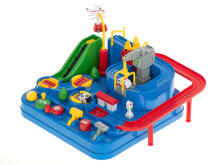 Ikonka Art.KX6011 Obstacle course interactive car park racing ambulance police car XL
