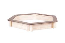 Folkland Art.150131 White Graphite Sandbox with cover 130cmx130cmx20cm