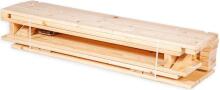 Folkland Art.150134 Natural Sandbox with cover 140cmx140cmx40cm