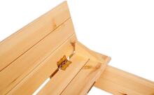 Folkland Art.150134 Natural Sandbox with cover 140cmx140cmx40cm