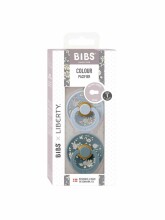 Bibs Liberty Colour Round – Capel Dusty Blue Mix Art.150186 Soothers 0-6 m, 100% natural