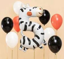 Ikonka Art.KX4535 Foil birthday balloon number