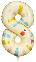 Ikonka Art.KX4535_3 Foil birthday balloon number