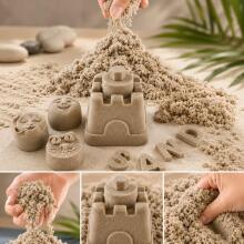 Bebe Basic Kinetic Super Sand Art.KX9568_5 Kinetic sand 1kg in bag natural beige