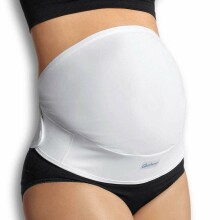 Carriwell Seamless Maternity Adjustable Support Band White elastīgās pirmsdzemdību bandāža ar paaugstinātu jostas vietu
