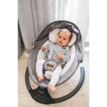 Momi Bouncer LAMI Art.BULE00022 Dark Grey Стильное детское кресло-качалка с музыкой