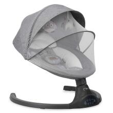 Momi Bouncer LAMI Art.BULE00022 Dark Grey Стильное детское кресло-качалка с музыкой