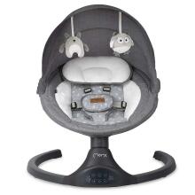 Momi Bouncer LAMI Art.BULE00022 Dark Grey Стильное детское кресло-качалка с музыкой
