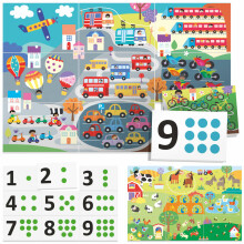 HEADU „Montessori“ kortelių žaidimas „Paliesk skaičiukus“