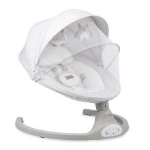 Momi Bouncer LAMI Art.BULE00023 Light Grey Стильное детское кресло-качалка с музыкой