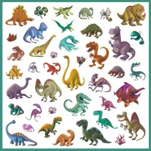 Djeco 160 наклеек Dinosaurs Art.DJ08843
