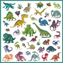 Djeco 160 наклеек Dinosaurs Art.DJ08843