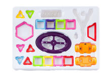 Ikonka Art.KX9818 Magnetic bricks MAGICAL MAGNET MINI 68 SETS 3+