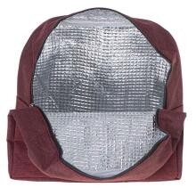 Ikonka Art.KX5110 Thermal insulation bag breakfast lunch red