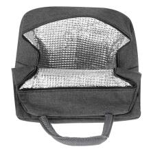 Ikonka Art.KX5110_2 Thermal insulation bag breakfast lunch grey