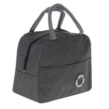 Ikonka Art.KX5110_2 Thermal insulation bag breakfast lunch grey