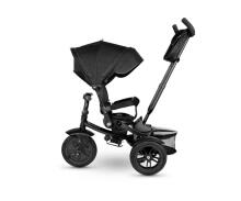 Bebe Basic Premium Air 6 in1  Art.150416 Black Children's tricycle with handle and roof
