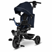 Lionelo Kori Art.150625 Blue Navy Children's tricycle with handle and roof
