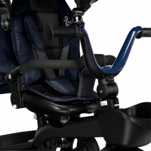 Lionelo Kori Art.150625 Blue Navy Children's tricycle with handle and roof