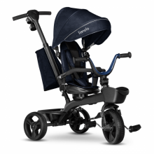 Lionelo Kori Art.150625 Blue Navy Children's tricycle with handle and roof