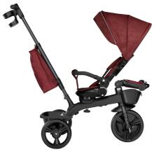 Lionelo Kori Art.150627 Burgundy Children's tricycle with handle and roof