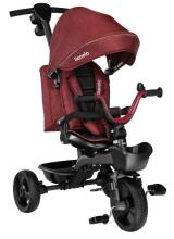 Lionelo Kori Art.150627 Burgundy Children's tricycle with handle and roof