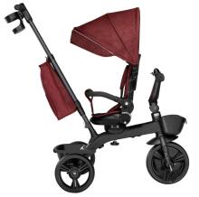 Lionelo Kori Art.150627 Burgundy Children's tricycle with handle and roof