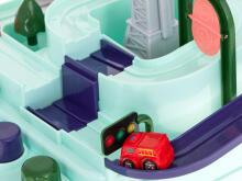 Ikonka Art.KX6008 Interactive car obstacle course double for 2 players + 4 vehicles