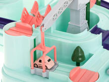 Ikonka Art.KX6008 Interactive car obstacle course double for 2 players + 4 vehicles
