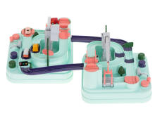 Ikonka Art.KX6008 Interactive car obstacle course double for 2 players + 4 vehicles