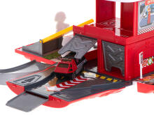 Ikonka Art.KX5995 Fire truck transporter folding car park fire brigade + accessories