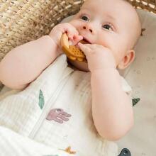 Done by Deer silicone teether 2-pack, Deer Friends Mustard